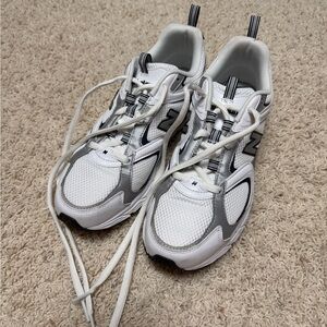 New Balance Navy and White Lifestyle Sneakers